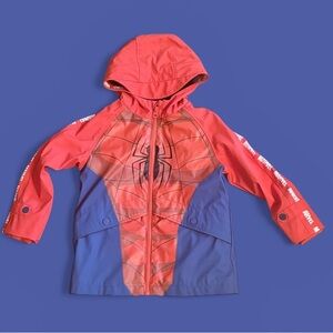 ‼️SOLD-Marvel Red and Blue Kids Hooded Rain Coat